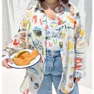 NWT Lisa Says Gah Tessa Button Down (Tapas) XS